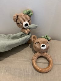 Image 2 of Crochet Bear Comfort Set