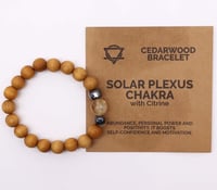 Image 1 of Radiate abundance, personal power, and positivity - Citrine Cedarwood Bangle