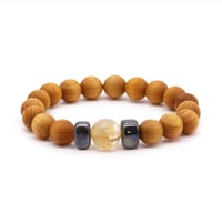 Image 2 of Radiate abundance, personal power, and positivity - Citrine Cedarwood Bangle