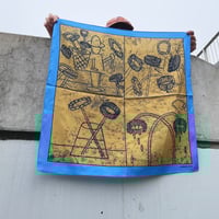 Image 3 of gondolj-rám-virág scarf by Árpád Szigeti