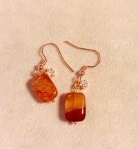 Red Jasper Spark Drop Earrings