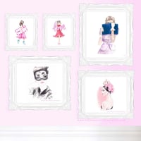 Image 4 of FASHION ILLUSTRATION ART PRINT:  I'M A BIT BOOKISH 