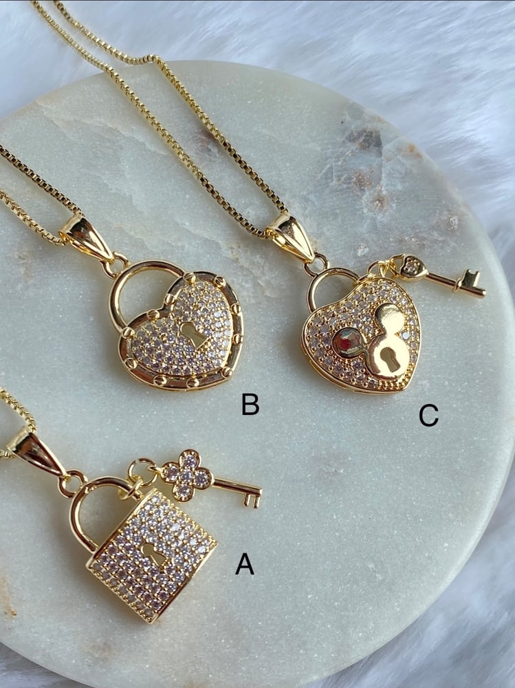 Image of Padlock necklace 