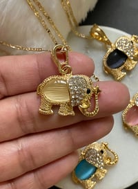 Image 2 of Elephant pendant necklace 