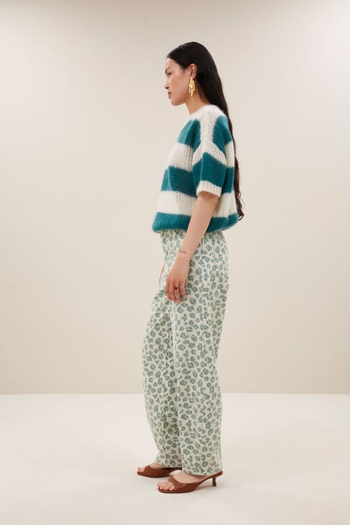 Image of 2-Pantalón Lew Green Cheetah Pants