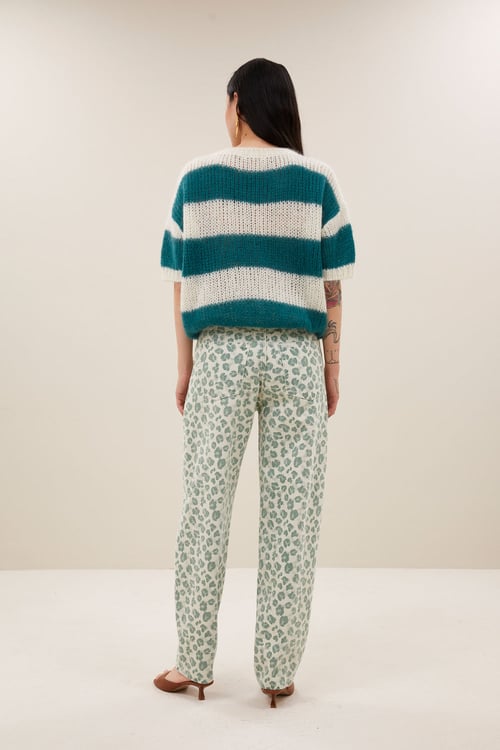 Image of 2-Pantalón Lew Green Cheetah Pants