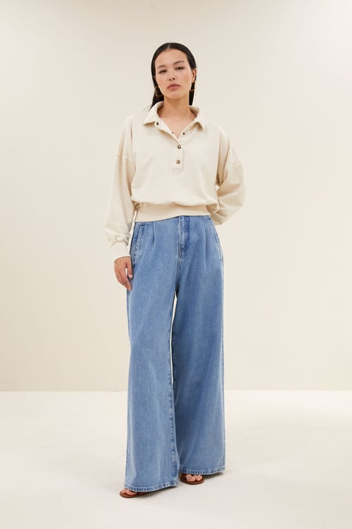 Image of 1-Sudadera cecile sweater | chalk