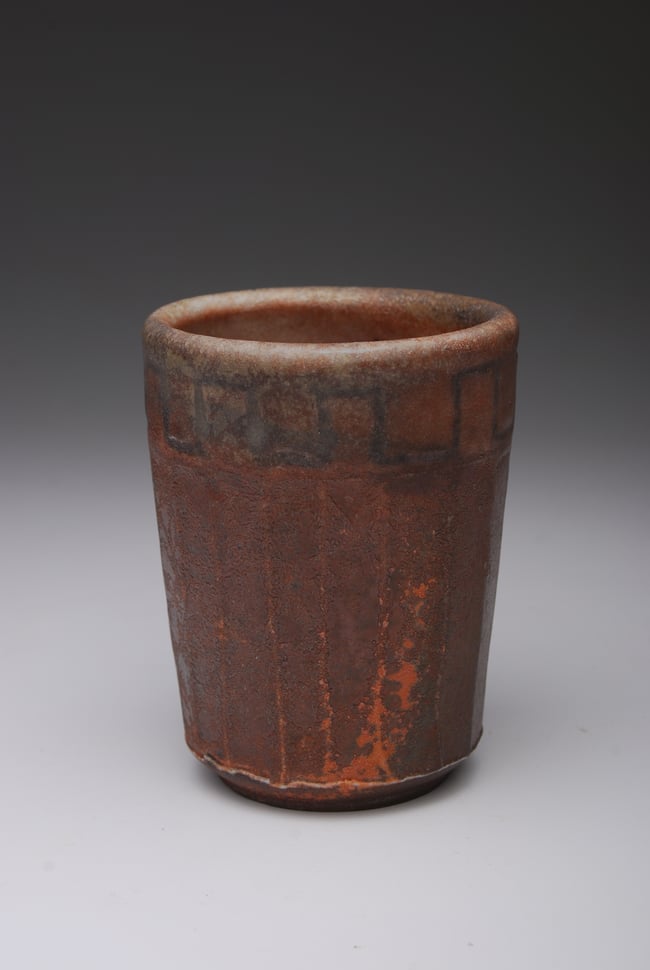 Purple & Orange Medicine Cup