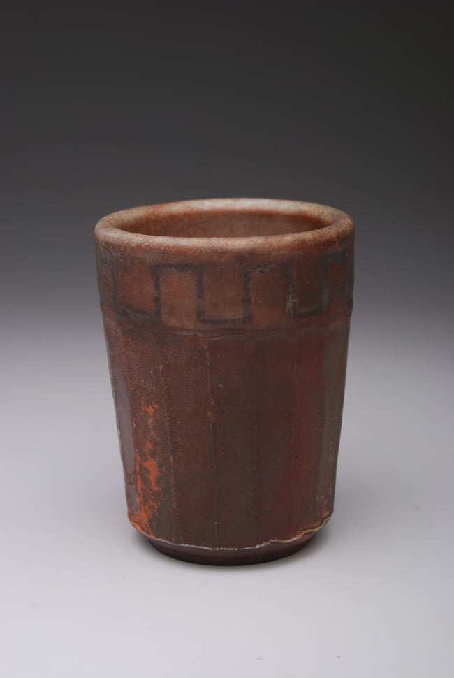 Purple & Orange Medicine Cup