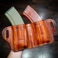 Image 3 of Russian military digital camo and Woodgrain AK/AR 2x Mag Carrier 