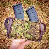 Image 1 of Pencott Green Zone camo and Woodgrain AK/AR 2x Mag Carrier