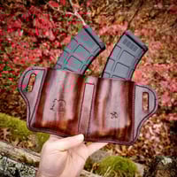 Image 2 of Pencott Green Zone camo and Woodgrain AK/AR 2x Mag Carrier