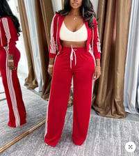 2 piece 4 stripes(Red)