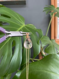 Image 4 of Gold Garden Quartz  Teardrop Crystal Necklace