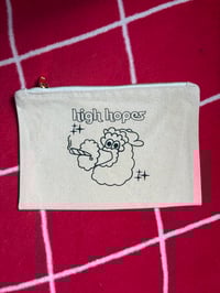 High Hopes. Stash Bag (BLACK ON OFF WHITE/TAN)