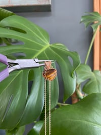 Image 3 of Gold Tigers Eye Heart Crystal Necklace