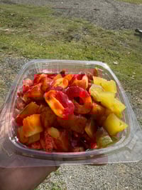 SOUR Pickle Tray + Flamin Hot Cheetos