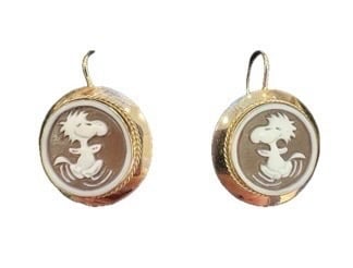 Image of Blue Tree  Cameo Earrings Collection 