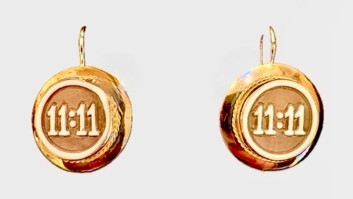 Image of Blue Tree  Cameo Earrings Collection 