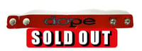 Image 1 of Dope Leather Red Bracelet 