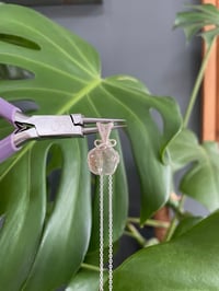 Image 3 of Silver Garden Quartz Pentagon Crystal Necklace