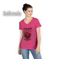 Image 3 of Splatterpunk with a Heartbeat Women's V-Neck T-shirt