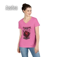 Image 6 of Splatterpunk with a Heartbeat Women's V-Neck T-shirt