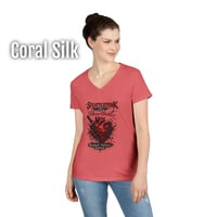 Image 1 of Splatterpunk with a Heartbeat Women's V-Neck T-shirt