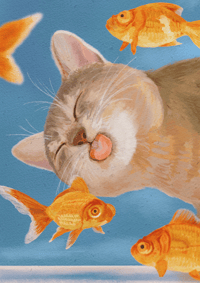 Image 1 of Temptation in Gold, A3