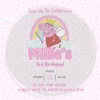 Image 1 of Digital Invitations - Girls