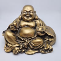 Image 7 of Laughing Buddha of Golden Fortune  Prosperity Guardian | Joy Magick | Wealth & Abundance Ward