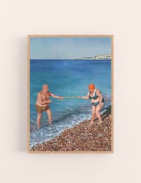 Image 2 of An old couple at the beach, A3