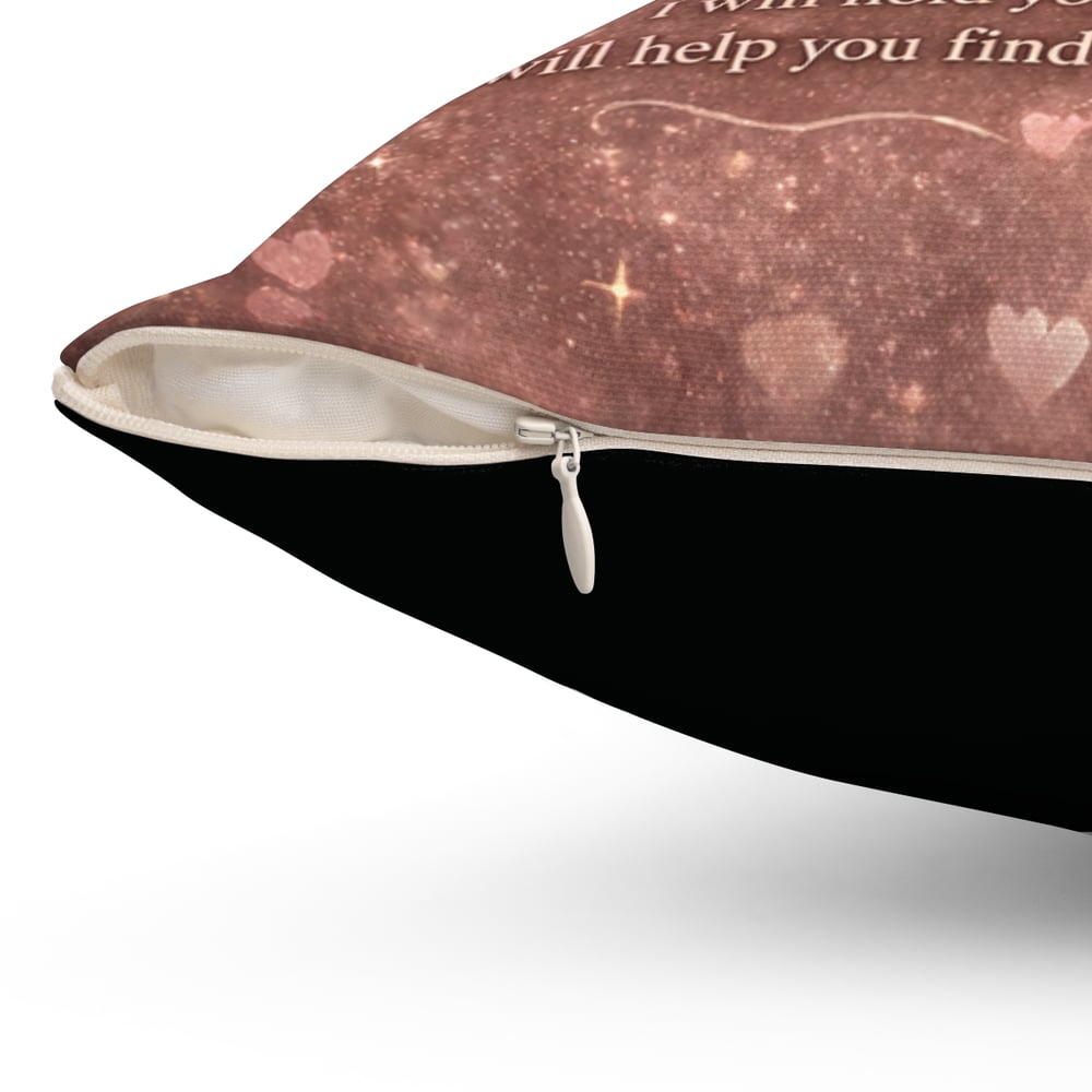 Image of You Are Not Alone Comfort Pillow — Inspirational Mental Health Support Square Pillow