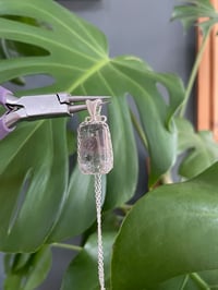 Image 4 of Silver Garden  Quartz Rectangle Crystal Necklace