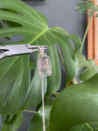Image 5 of Silver Garden  Quartz Rectangle Crystal Necklace