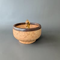 Image 3 of Hardwood Bowl - Maple with Walnut Lip