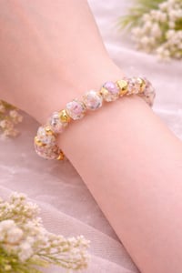 Image 2 of 2pc Rose Radiance Bead Bracelet Stack