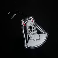 Skull Nun Acrylic Keyring