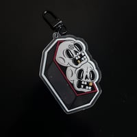 Skull Coffin Acrylic Keyring