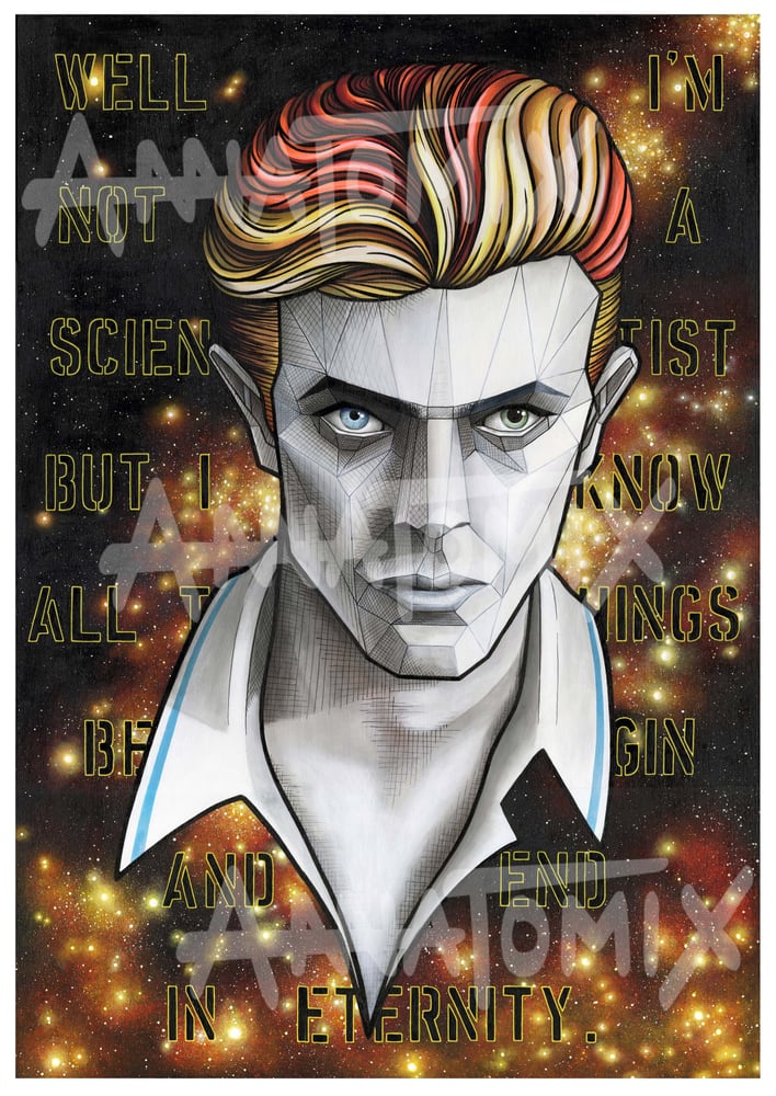 Image of David Bowie Original Portrait Painting - "In Eternity"