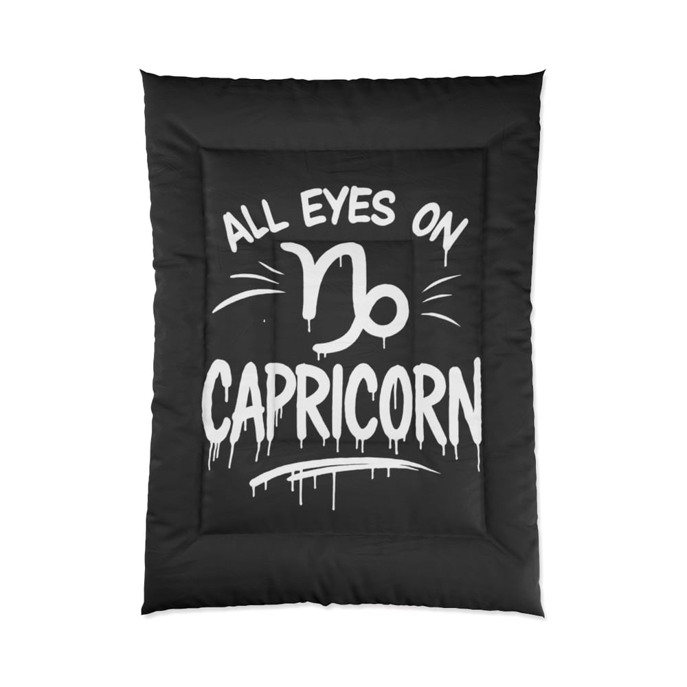 Image of All Eyes on Capricorn Comforter – Zodiac Capricorn Bedding