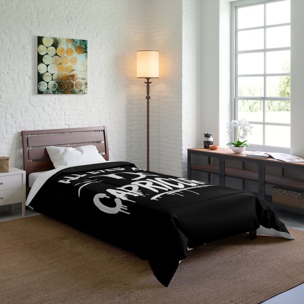 Image of All Eyes on Capricorn Comforter – Zodiac Capricorn Bedding