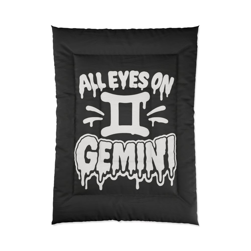 Image of Gemini Comforter - "All Eyes On" Zodiac Bedding