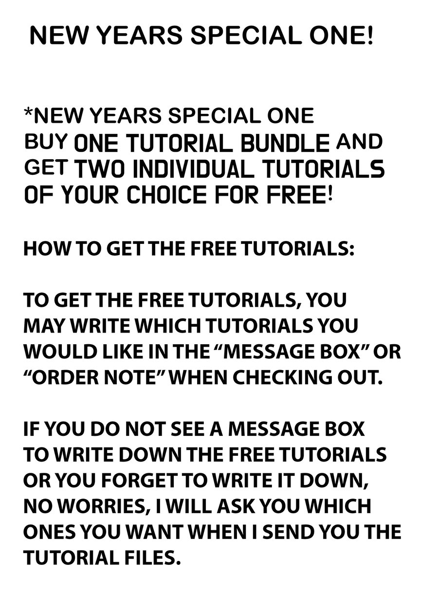 Image of NEW YEARS SPECIAL ONE!