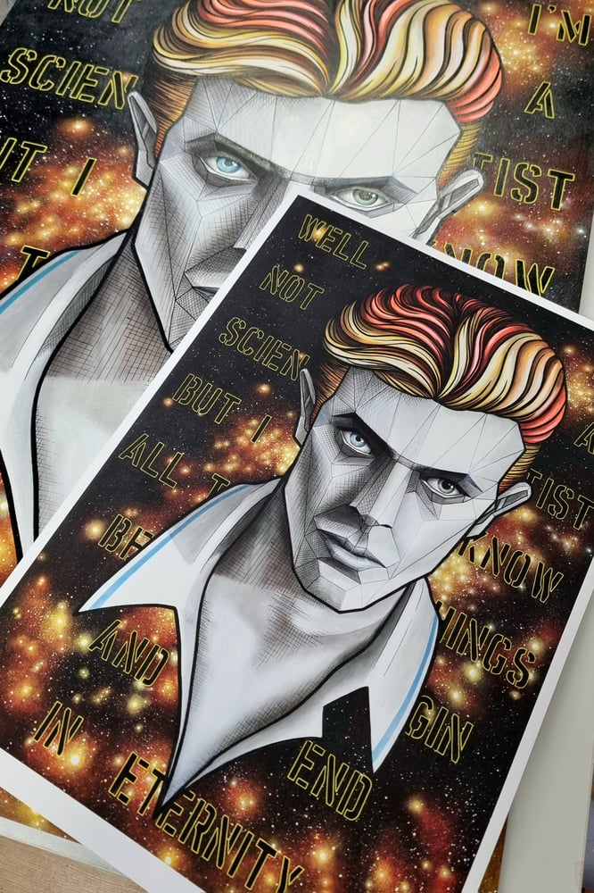 Image of David Bowie Limited Edition Portrait Print  - "In Eternity"