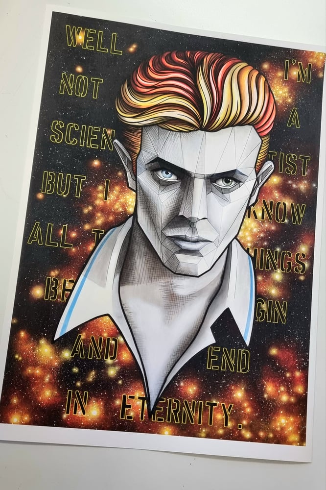 Image of David Bowie Limited Edition Portrait Print  - "In Eternity"