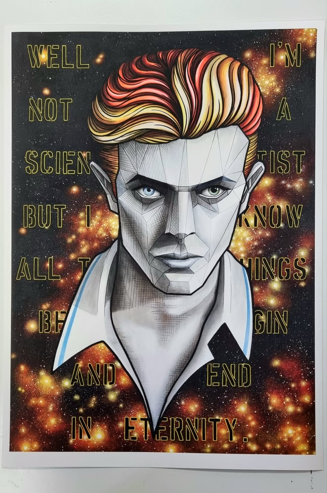 Image of David Bowie Limited Edition Portrait Print  - "In Eternity"