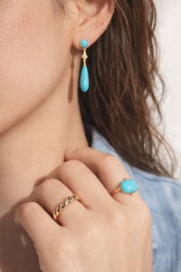 Image 3 of Turquoise Drop Earring