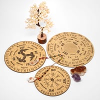 Image 1 of Wooden Pendulum Board | Divination Board for Dowsing, Witchcraft, Spiritual Guidance & Altar Decor