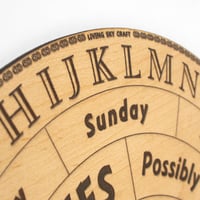 Image 4 of Wooden Pendulum Board | Divination Board for Dowsing, Witchcraft, Spiritual Guidance & Altar Decor